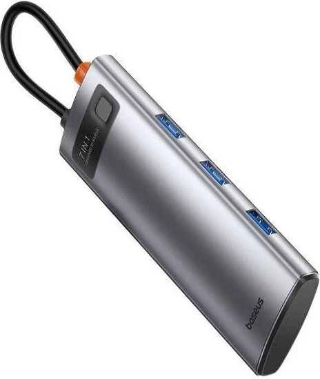 HUB Baseus Metal Gleam Series 7-Port, Space Grey