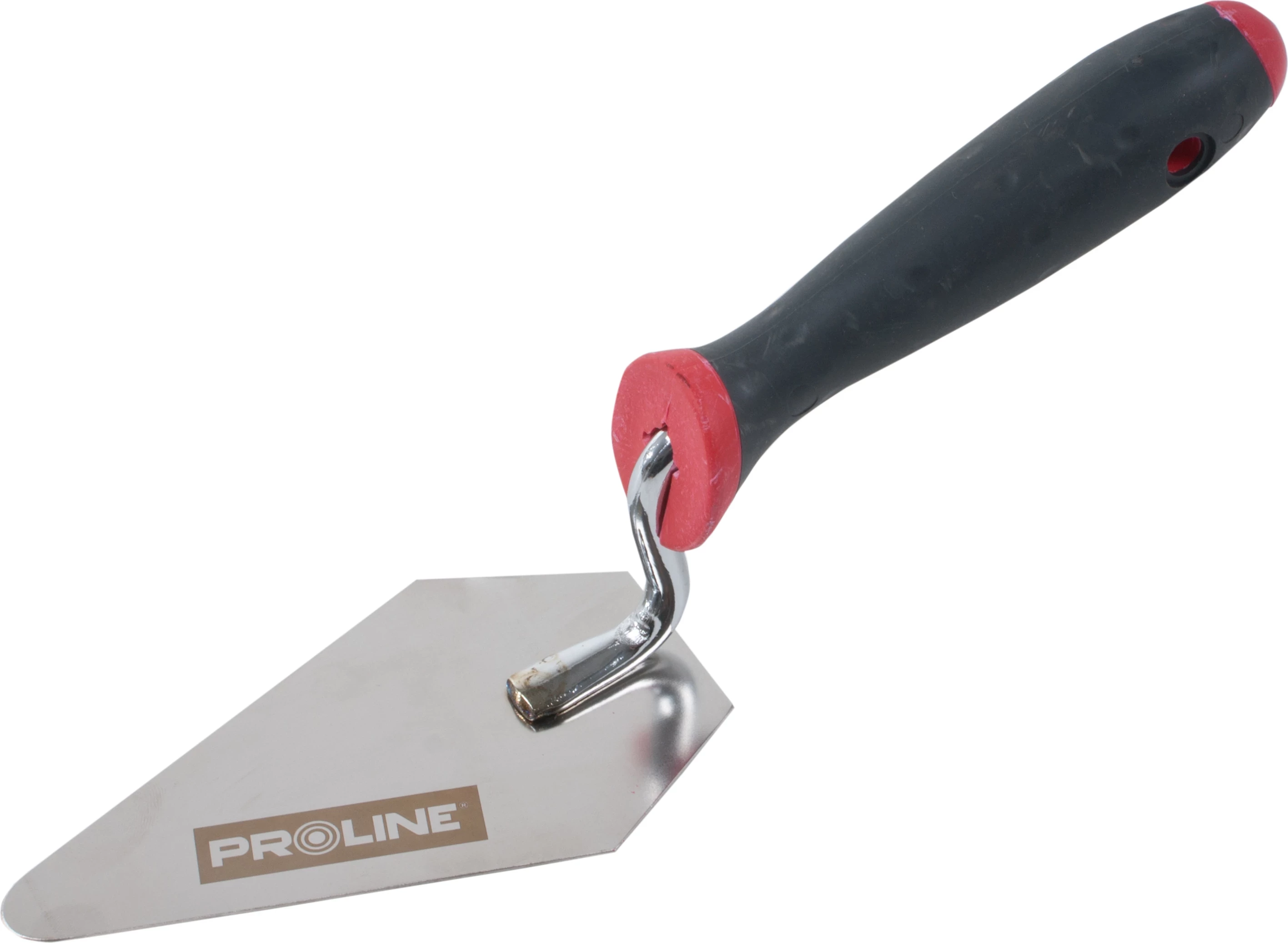 Mistri për muraturë Proline 61579 160mm, dorezë plastike, e zezë/kuqe