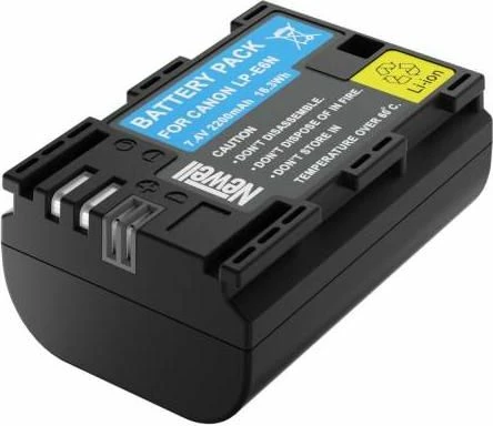 Bateri zëvendësuese Newell LP-E6N 2200 mAh Li-ion 7.4 V e zezë