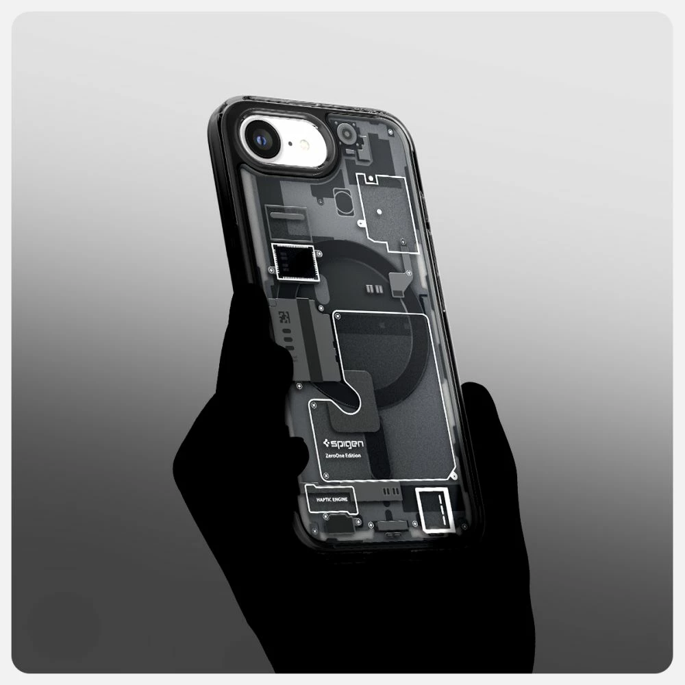 Mbështjellës, Spigen, Ultra Hybrid MagSafe Zero One për iPhone 16e, TPU+PC, MagSafe, Air Cushion, e zezë