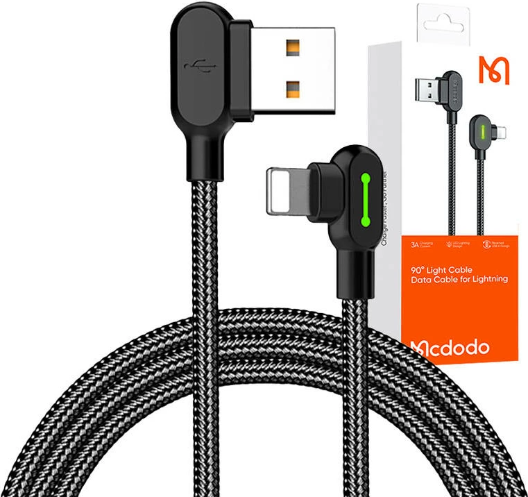 Kabllo USB në Lightning Mcdodo CA-4673, 1.8m, e zezë