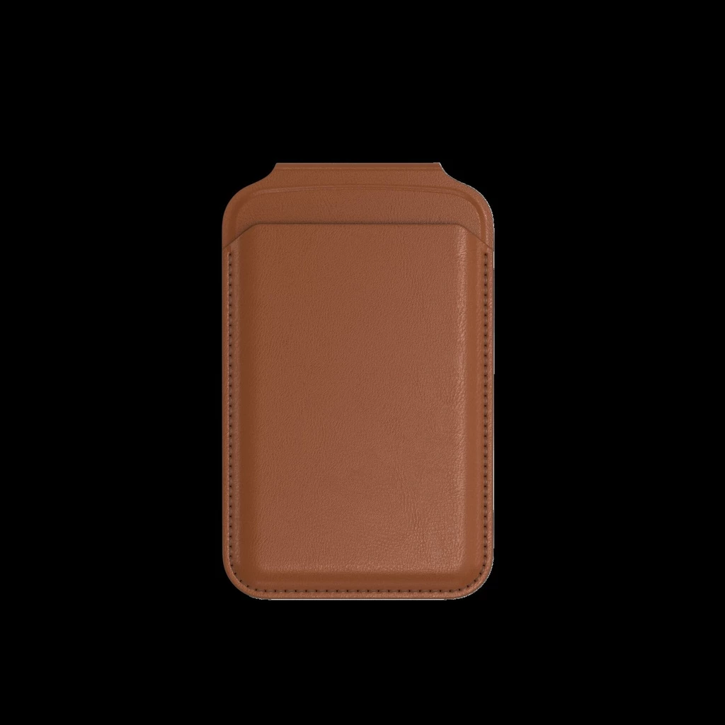 Satechi Vegan-Leather Magnetic Wallet Stand Brown
