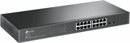 Switch TP-LINK JetStream TL-SG2218, 16-Port Gigabit + 2x Gigabit SFP, rack-mount, fanless, i zi