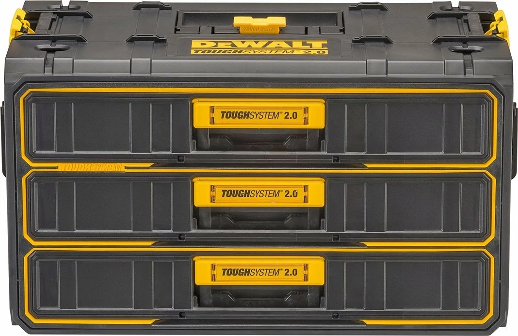 Kuti veglash DeWalt ToughSystem 2.0 DWST08330-1, 3 sirtarë, 55.4x31.4x32 cm, plastikë, gri