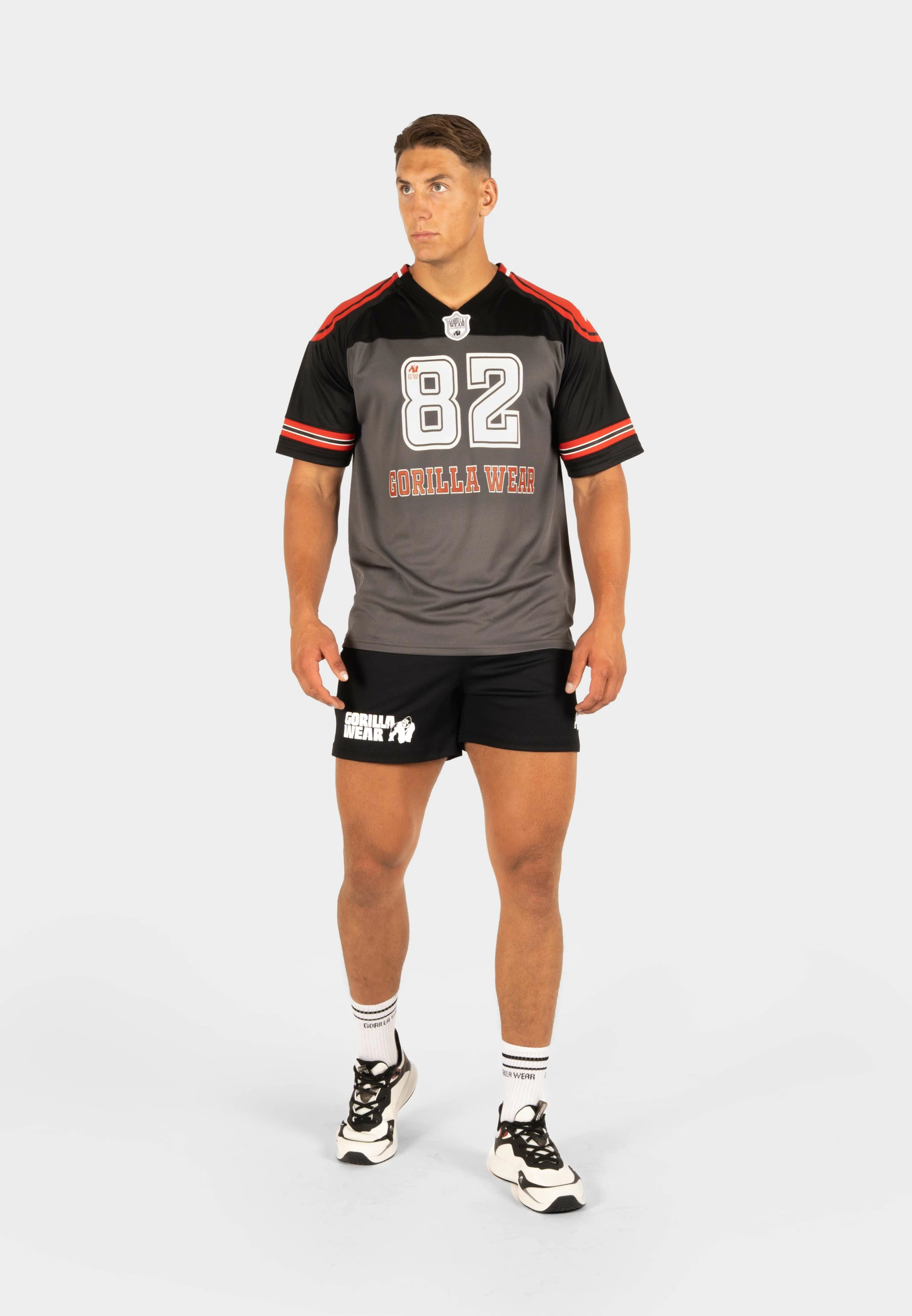 Tyler Football Jersey - Black/Red