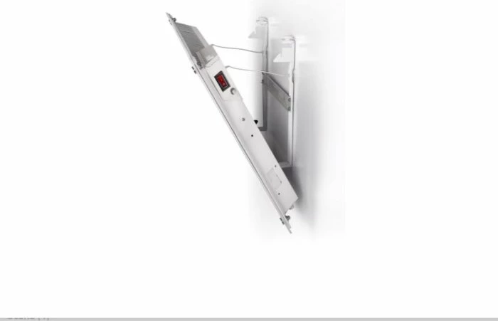 Ngrohës paneli MILL MB1000L DN 1000W, me xham, termostat digjital, IPX4, 123×25 cm, i bardhë