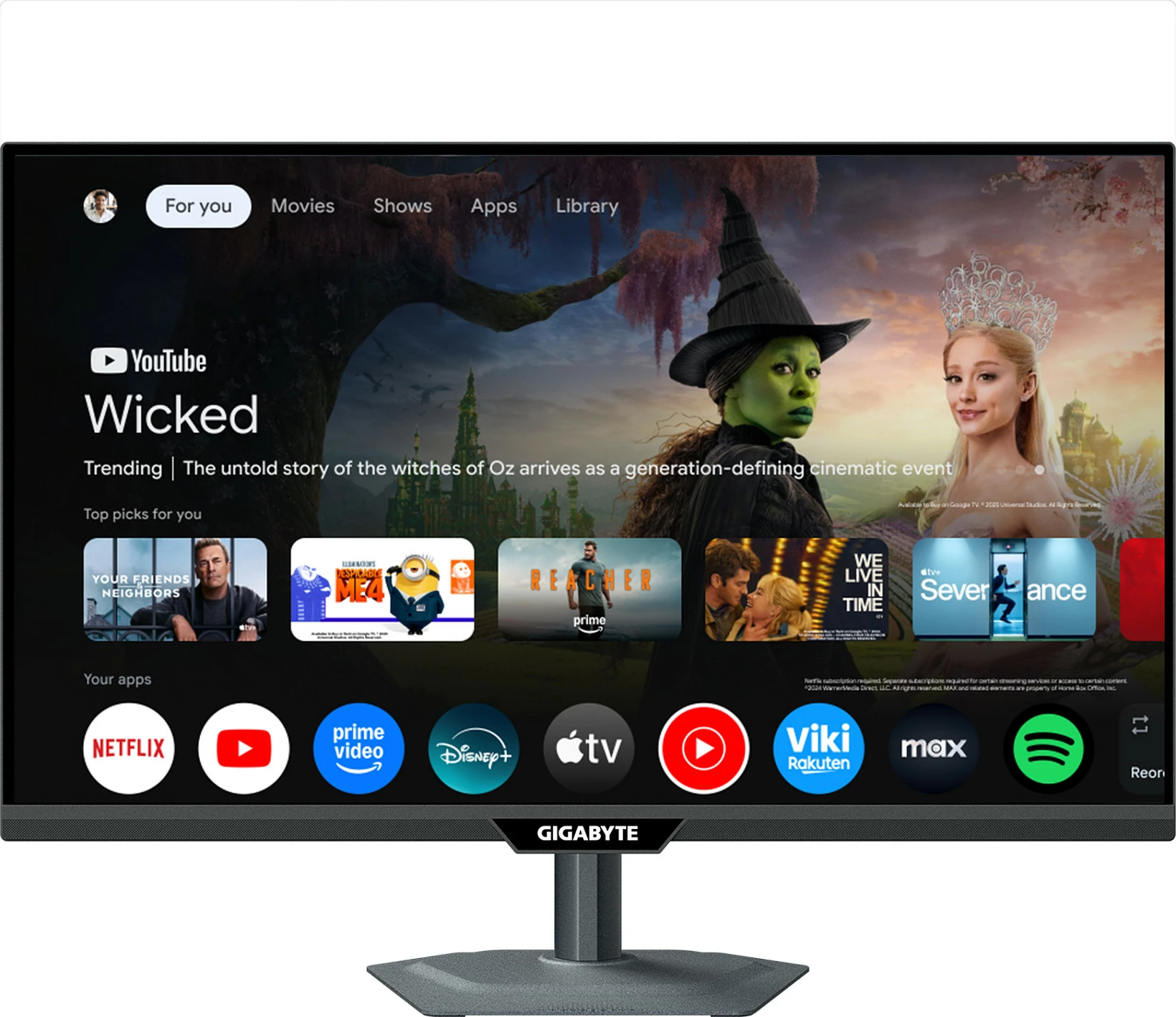Monitor smart Gigabyte M27QS 27" QHD 180Hz 1ms, Google TV, IPS, i zi