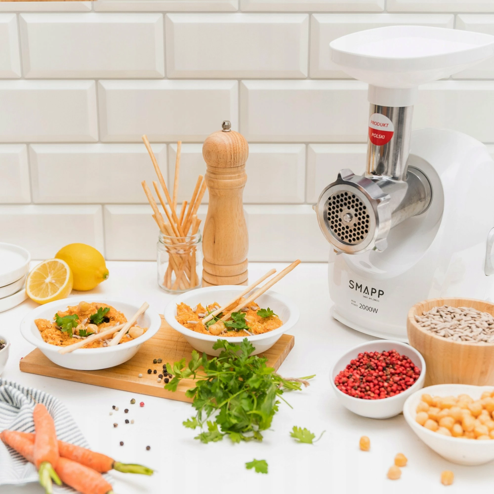 Mulli mishi Smapp 490.8 2200W 2.7 kg/min, bardhë