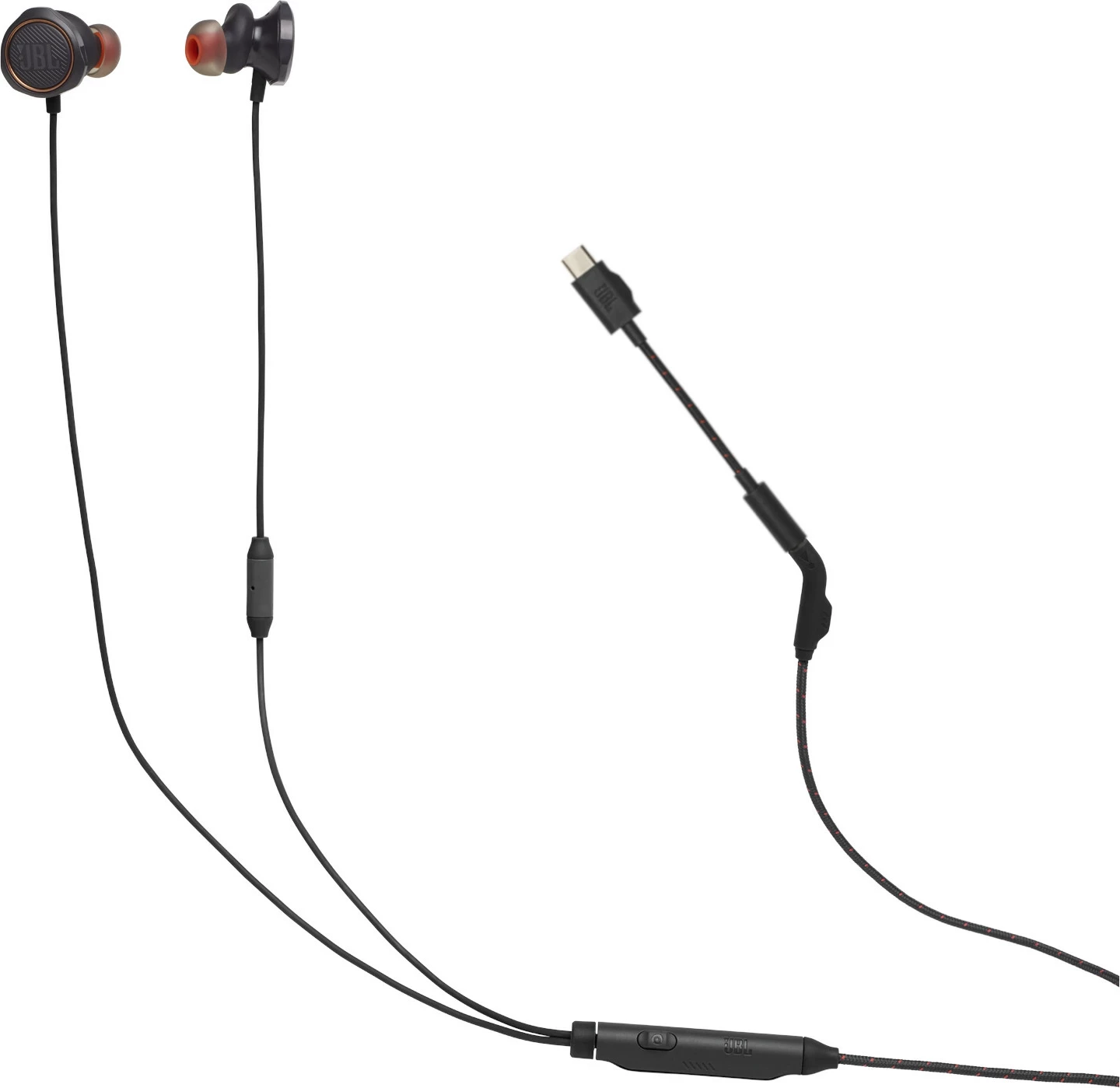 Kufje JBL Quantum 50 USB-C, in-ear, të zeza, me adapter USB-C