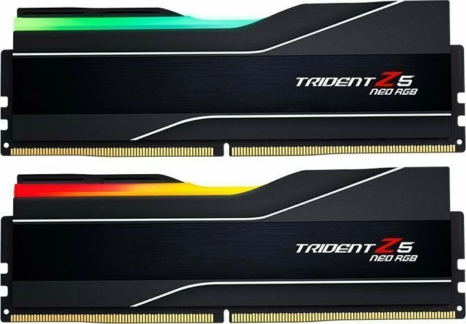 RAM Memorje G.Skill Trident Z5 Neo RGB F5-6000J2636H16GX2-TZ5NR 32GB DDR5 6000MHz CL26, e zezë, set 2x16GB