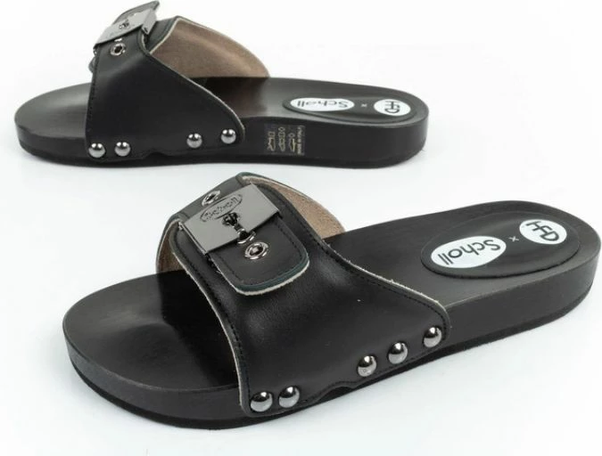 Klompa femra Scholl, të zeza