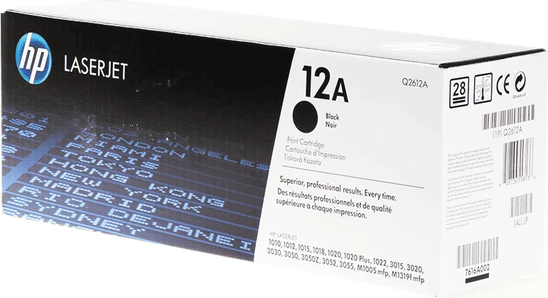 Toner HP 12A Q2612A rendiment 2000 faqe, zi