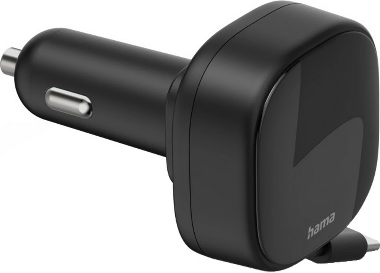 Karikues veture Hama GaN, 2x USB-C, 30W, kabllo e zgjatshme, bardhë
