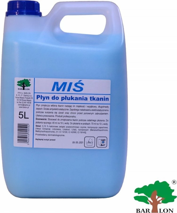 Zbutës rrobash Barlon Bear 5 L, blu