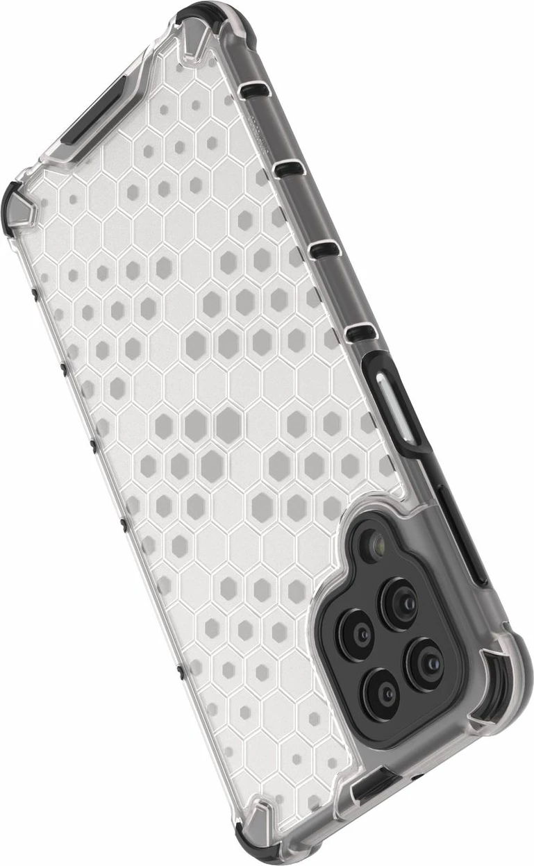 Mbështjellës Hurtel Honeycomb për Samsung Galaxy M53 5G, transparent