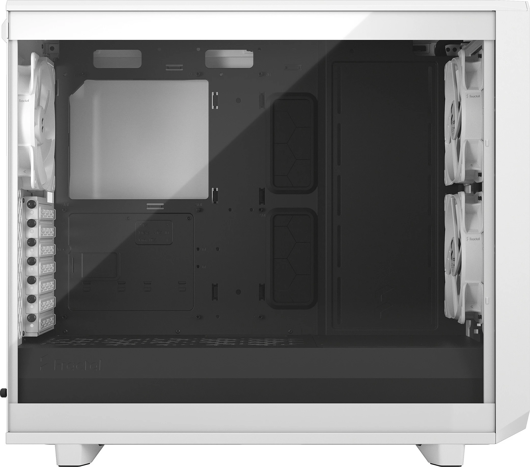 Kasë Fractal Design Meshify 2 Lite, Midi Tower ATX/EATX, Tempered Glass, e bardhë