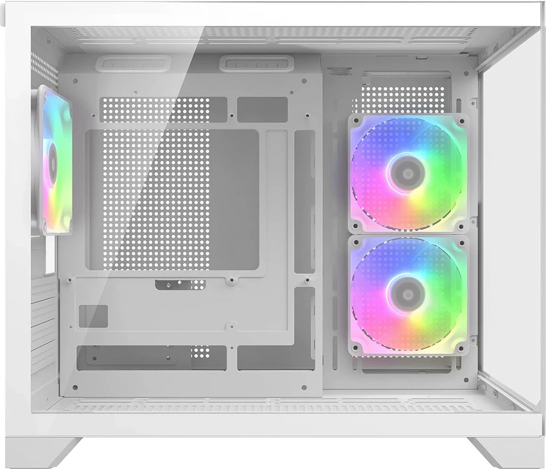 Kasë Cougar FV150 ARGB Mini Tower, micro-ATX/Mini-ITX, xham i temperuar, e bardhë