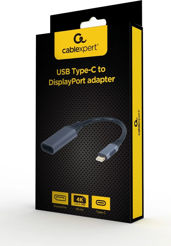Përshtatës Gembird USB3C-DPF-01, USB Type-C to DisplayPort, hiri