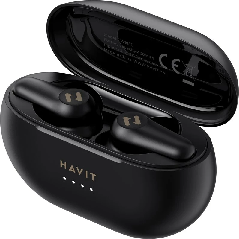 Kufje wireless HAVIT TW915E, TWS, Bluetooth 5.2, të zeza