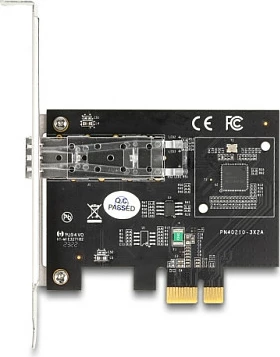 Kartë rrjeti PCIe DeLOCK Intel i210, 1x SFP, Gigabit 1000 Mbit/s, e brendshme, e zezë