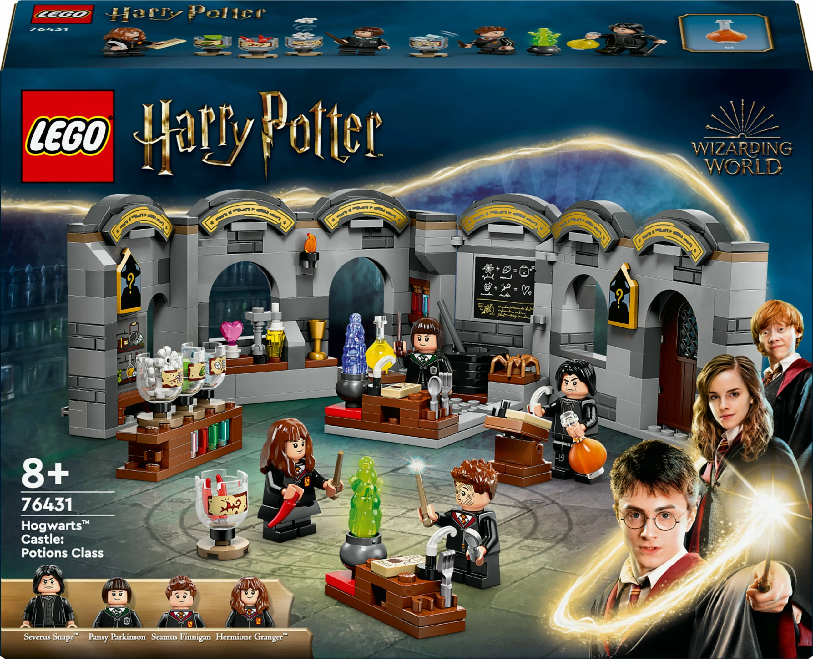 Set ndërtimi LEGO Harry Potter 76431, Kështjella Hogwarts, Klasa e Eliksirëve, multingjyrësh