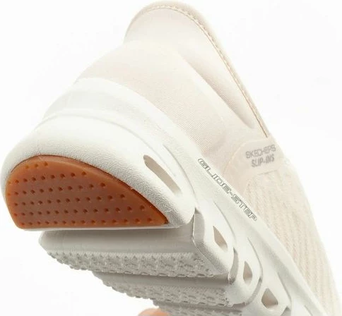 Atlete femra Skechers Glide-Step Slip-ins, ecru [Madhësia: 35]