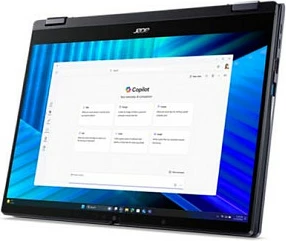 Laptop 2-në-1 Acer TravelMate P4 Spin TMP414RN-55, Intel Core 5 225U, 16GB RAM, 512GB SSD, 14" Touch, Windows 11 Pro, Slate Blue