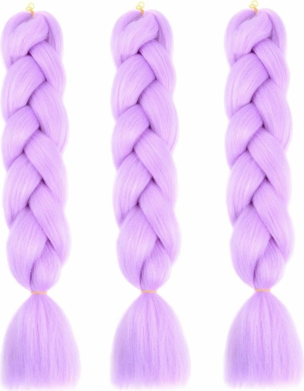 Flokë sintetike për gërsheta Ecarla për femra, lavender, 1 copë