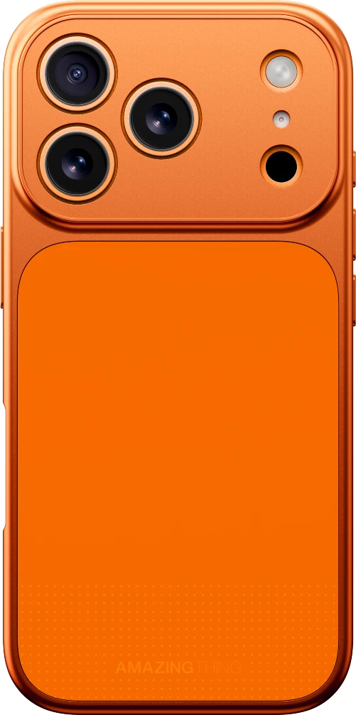 Mbështjellës celulari, AmazingThing, Minimal Mag Full Cover për iPhone 17 Pro, MagSafe, rënie deri 3 m, portokalli