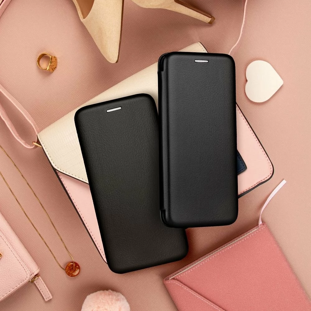 Mbështjellës OEM Elegance për Samsung Galaxy S23 Plus, me kapak, magnetik, me xhep kartash, i zi