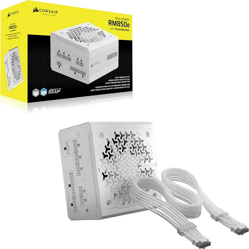 Furnizues rryme (PSU) Corsair RM850e RMe White Series, 850W, modular, bardhë