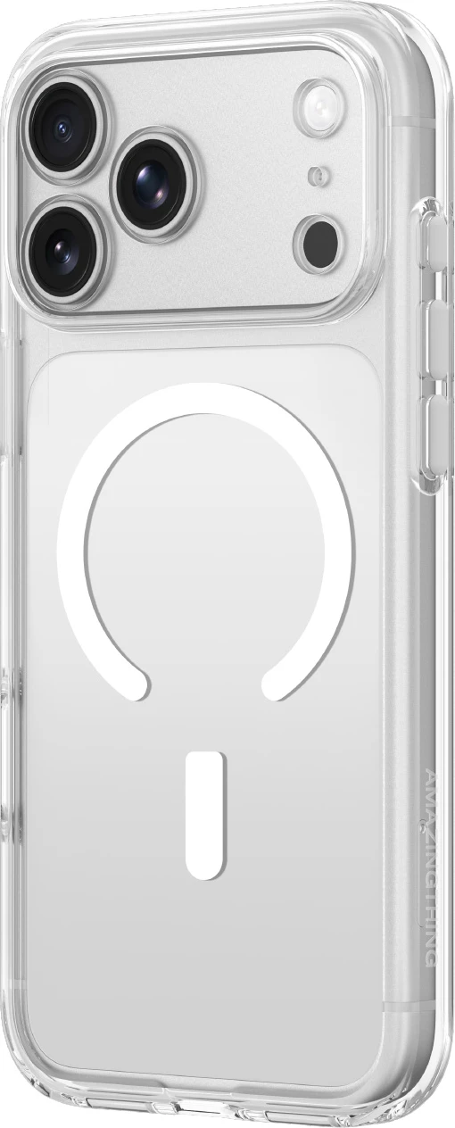 Mbështjellës, AmazingThing, Minimal Mag Lens, për iPhone 17 Pro Max, MagSafe, polikarbonat, transparent