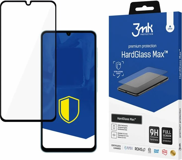 Mbrojtës ekrani 3mk HardGlass Max për Samsung Galaxy A06, i zi