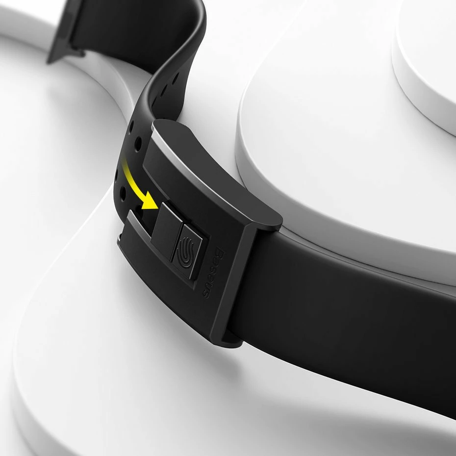 Rrip Baseus për Apple Watch Series 3/4/5/6/SE 38mm/40mm, i zi