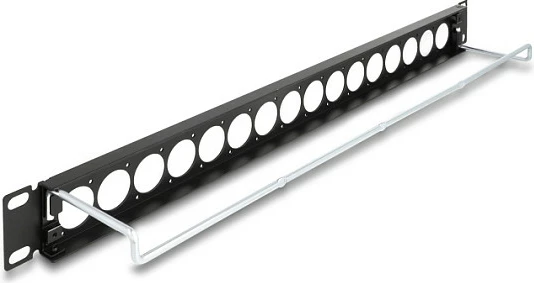 Patch panel DeLOCK 19" D-Type, 16 porta, 1U, i zi