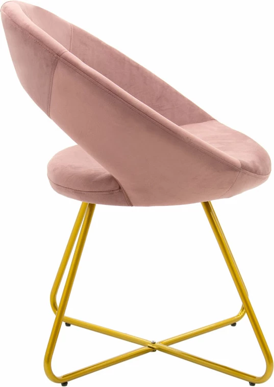 Karrige Valentina metalik e artë me kadife ngjyrë mollë e kalbur