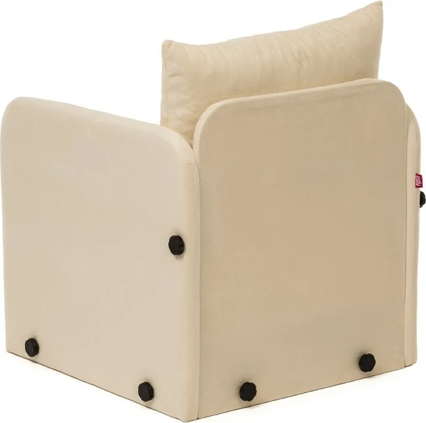 Krevat-karrige një vendës, Atelier del Sofa, Saga Single, krem