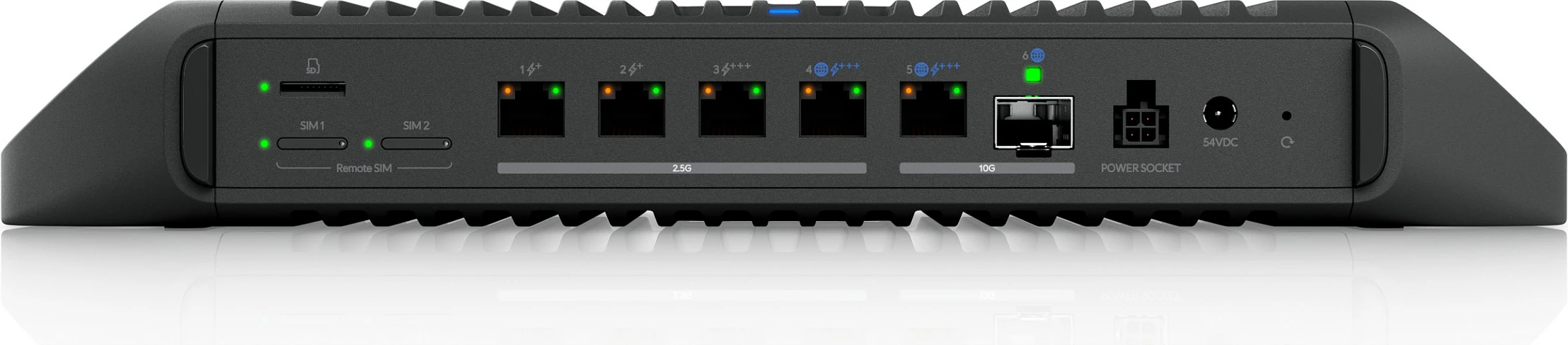 Router Ubiquiti UCG-Industrial, 5x RJ-45, 1/2.5/10GbE, montim Rack/Desktop/Wall, i zi