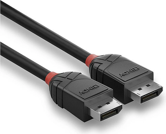 Kabl DisplayPort LINDY Black Line 1m, DP 1.2, 4K@60Hz, i zi