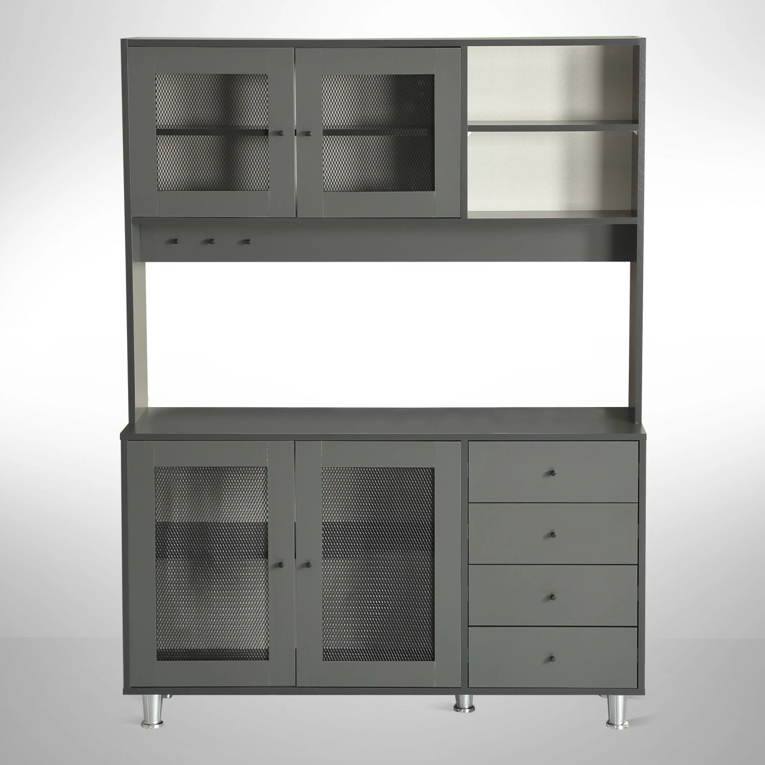 Dollap multifunksional Hanah Home, Grano 140, antracit