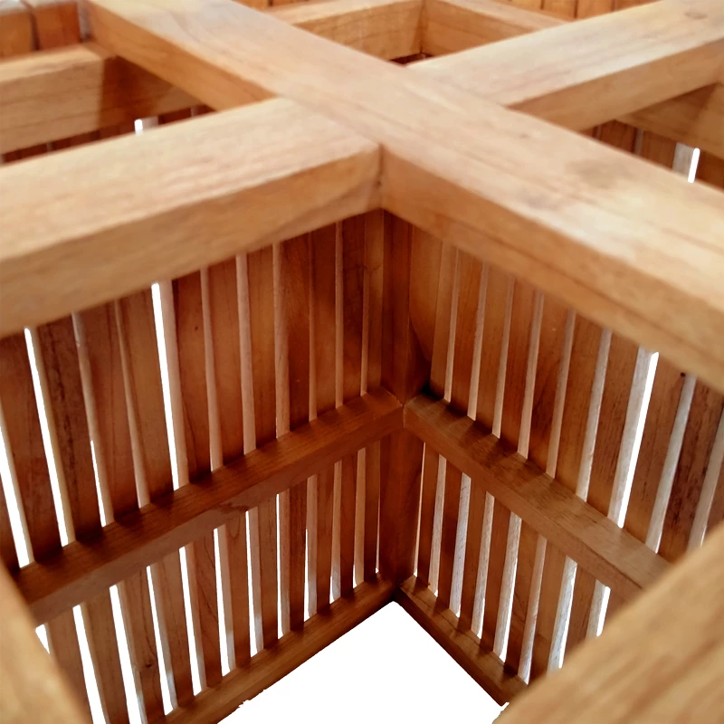 Bazë tavoline për mbrenda, dru mindi, ngjyrë natyrale, 60x60x75 cm