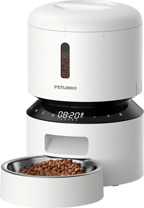 Dispenser automatik ushqimi për kafshë Petlibro Granary PL-AF005-31W 3L, i bardhë