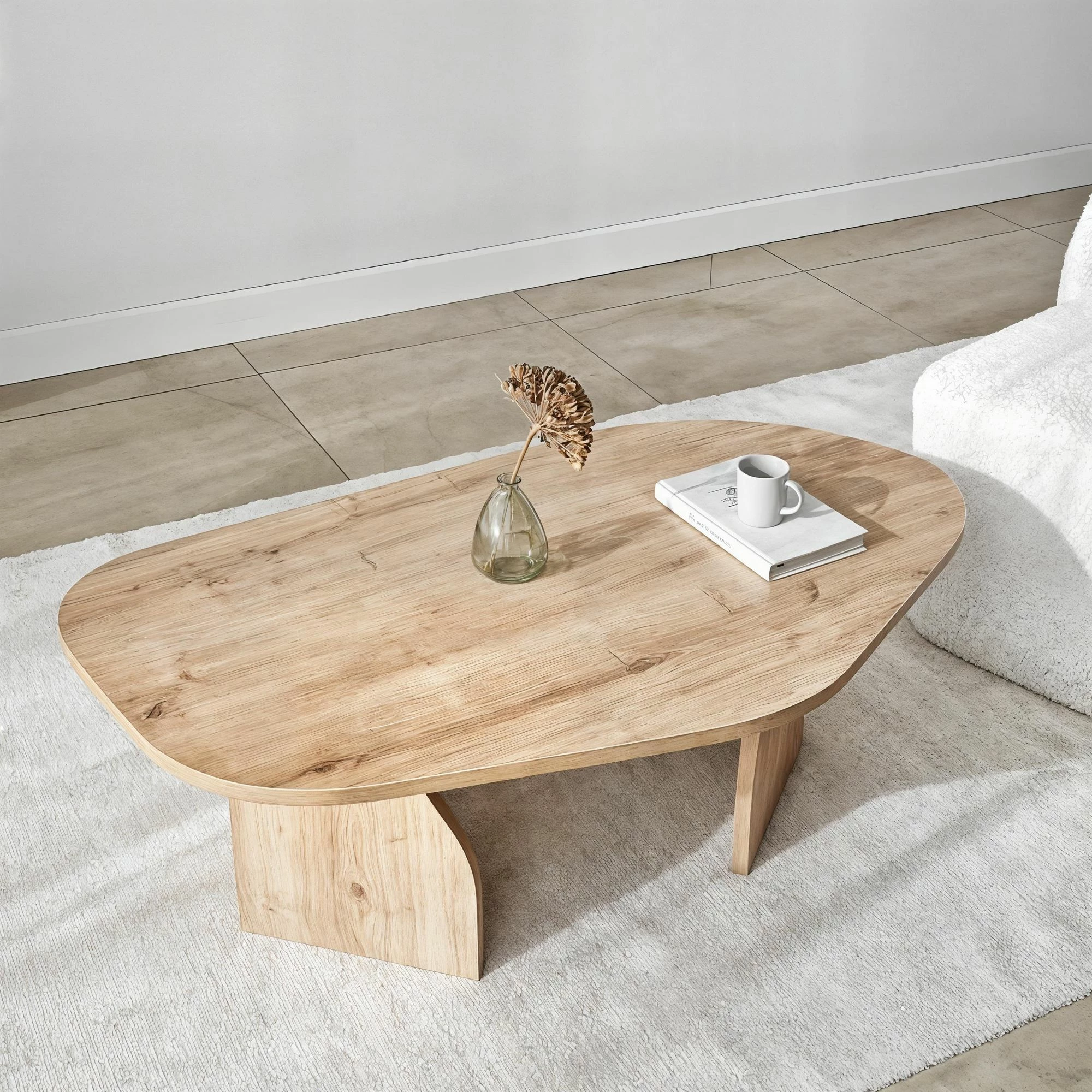 Tavolinë e ulët Hanah Home, ngjyrë lisi Sapphire Oak