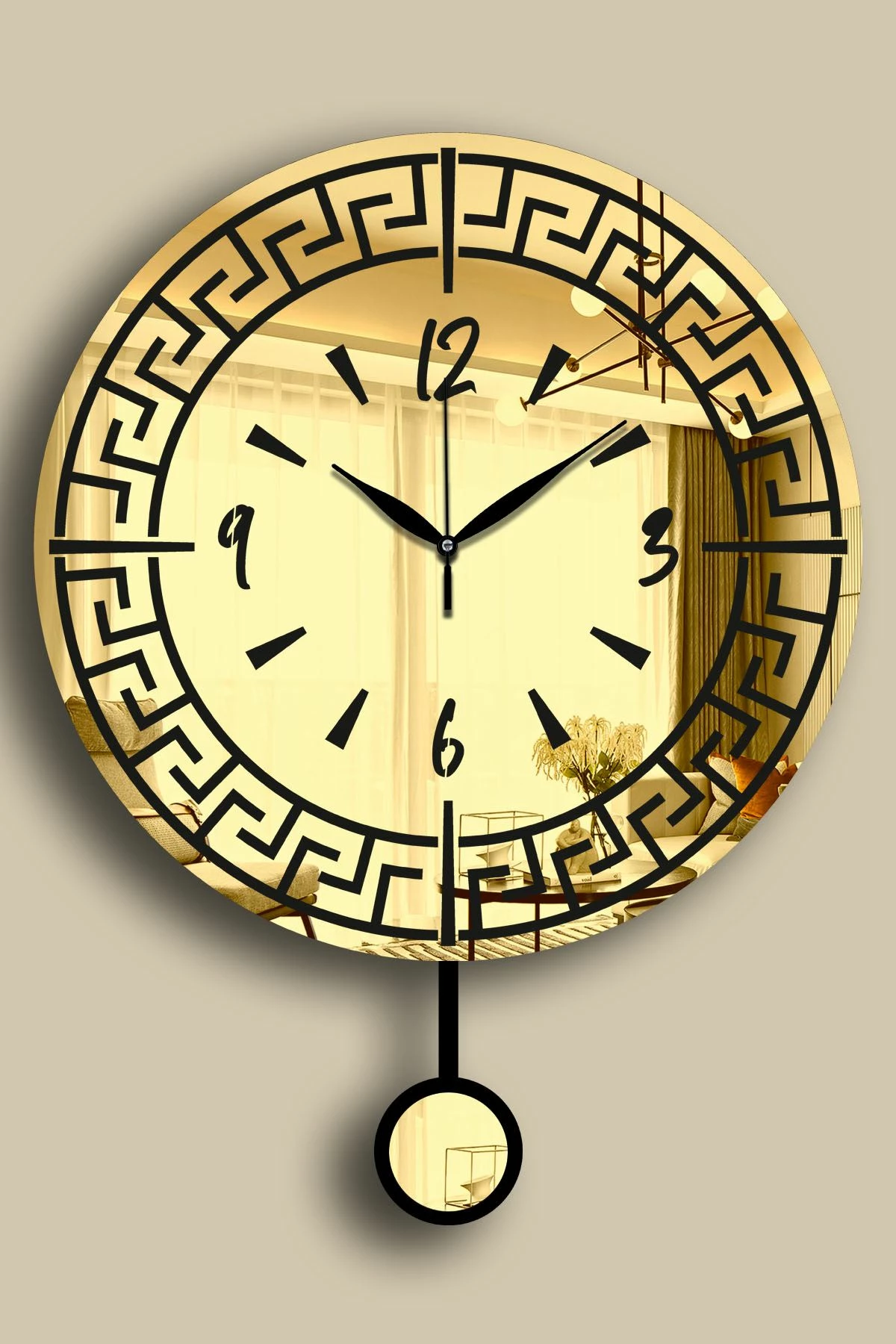 Orë muri dekorative Wallity, ngjyrë ari, Vlnt113Al