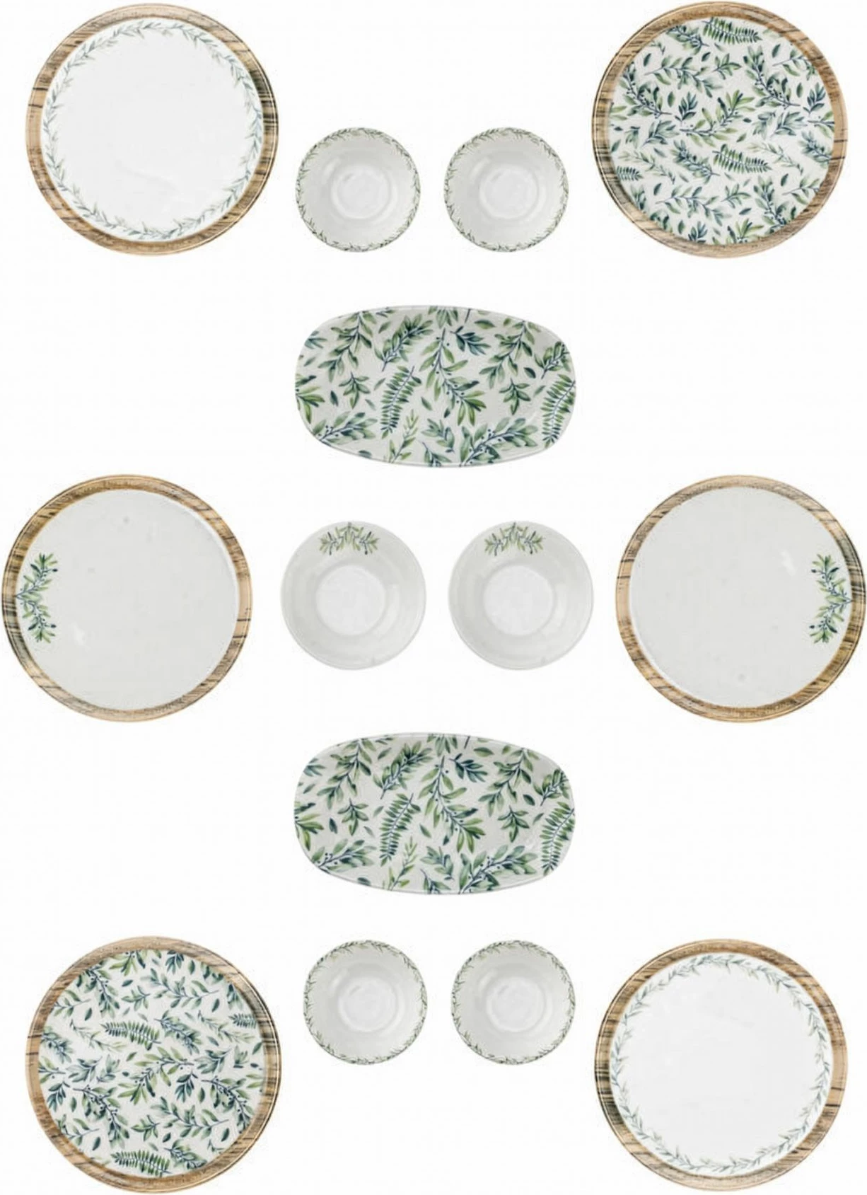 Set mëngjesi 14 pjesësh Hermia Concept, KH Moderna Leaf