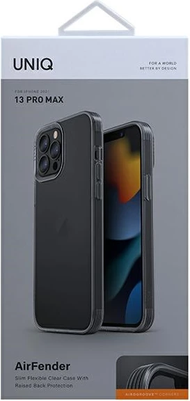 Mbështjellës UNIQ Air Fender për iPhone 13 Pro Max, gri