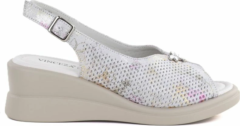 Sandale me platformë për femra Vinceza 26-79614, të hirtë
