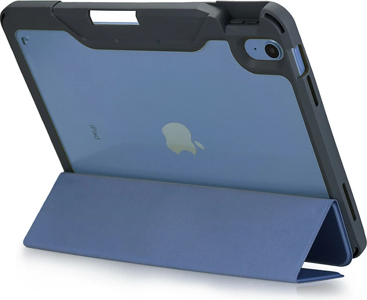 Mbështjellës për tablet DEQSTER Rugged MAX, për iPad 10.9" (Gen 10), flip case, me stand, blu