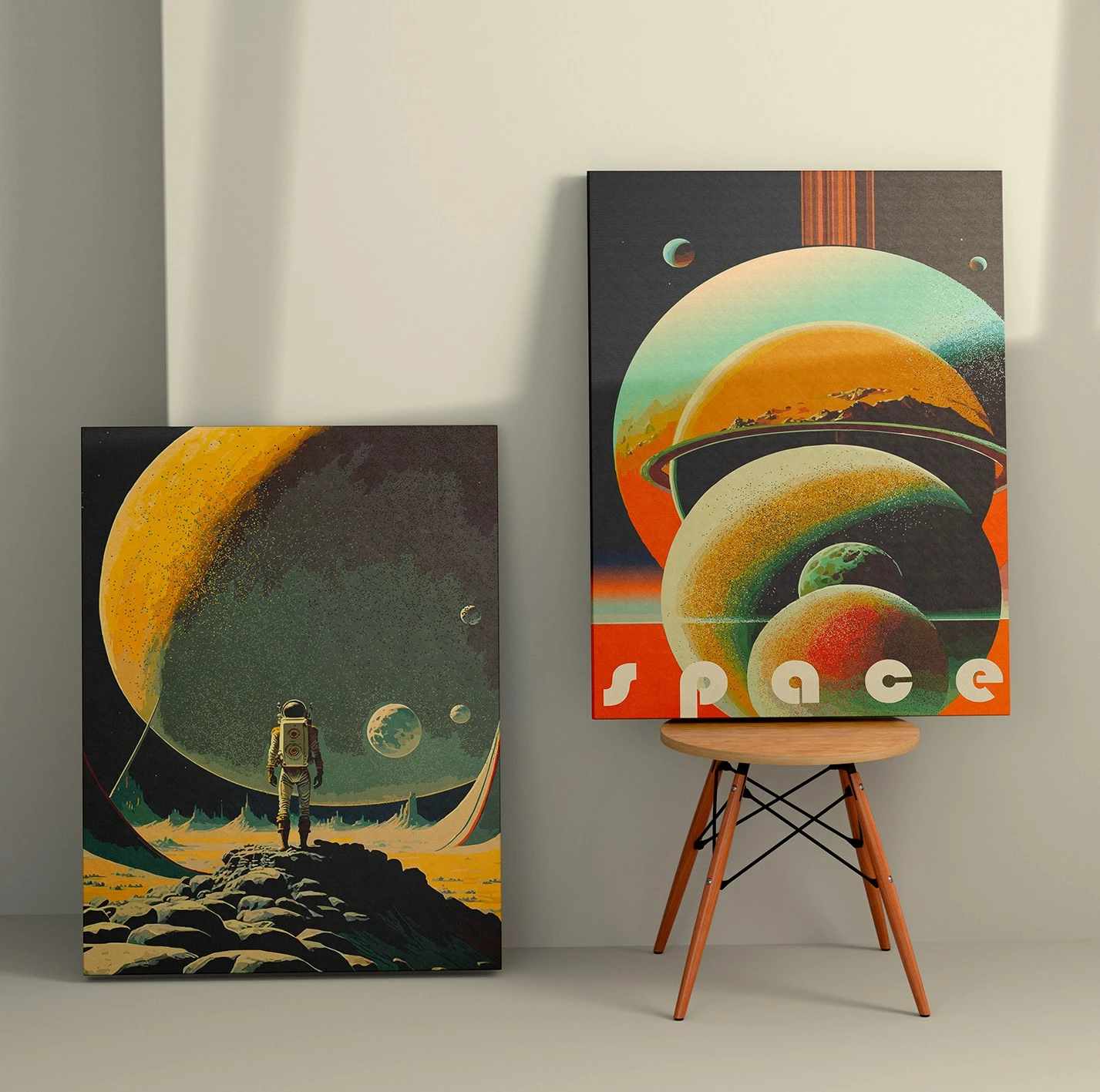Pikturë dekorative në kanavacë (2 copë), Wallity, 2KNV4325, 50x70cm