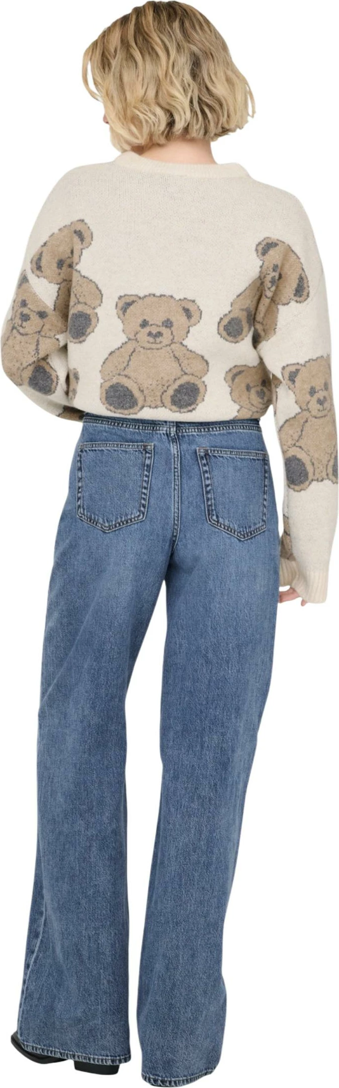 Xhinse wide leg për femra Only Onlhope 15366323, denim të kaltra [Madhësia: 28/32]